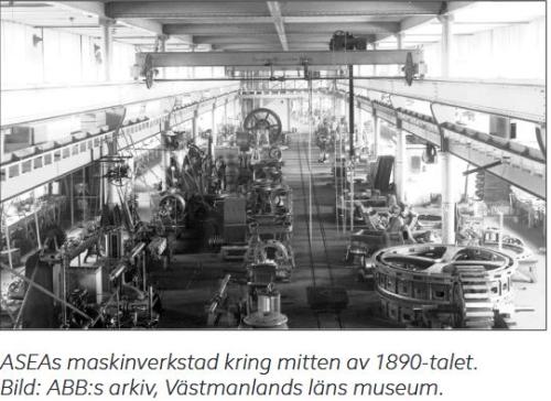 ASEA-maskinverkstad 1890-tal